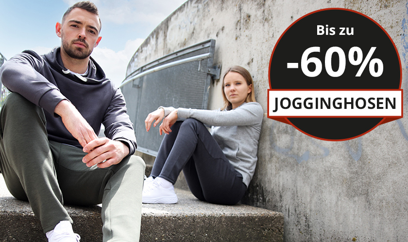 Bis zu -60% auf Jogginghosen für Herren