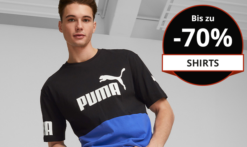 Bis zu -70% auf Shirts für Herren