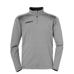 uhlsport GOAL 1/4-Zip TOP dark grey melange/schwarz 3XL