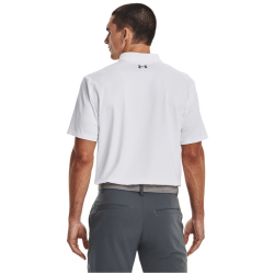 UNDER ARMOUR Performance 3.0 Golf-Poloshirt Herren 100 - white/pitch gray M