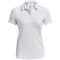 UNDER ARMOUR Playoff Poloshirt Damen 100 - white/halo gray/metallic silver M