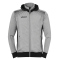 uhlsport GOAL TEC Kapuzenjacke Herren dark grey melange/schwarz XXL