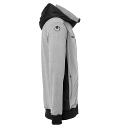 uhlsport GOAL TEC Kapuzenjacke Herren dark grey melange/schwarz 3XL