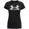UNDER ARMOUR Tech Script kurzarm Trainingsshirt Damen 001 - black/gray mist/pitch gray S