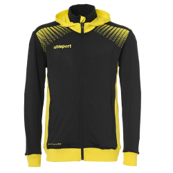 uhlsport GOAL TEC Kapuzenjacke Herren schwarz/limonengelb L