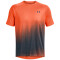 UNDER ARMOUR Tech Fade kurzarm Trainingsshirt Herren 866 - orange blast/downpour gray/downpour gray S