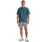 UNDER ARMOUR HIIT Woven 6" Shorts Herren 465 - harbor blue/white XL