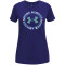 UNDER ARMOUR Tech Fade Logo kurzarm Trainingsshirt Mädchen 468 - sonar blue/nebula purple/baja blue M (137-149 cm)