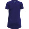 UNDER ARMOUR Tech Fade Logo kurzarm Trainingsshirt Mädchen 468 - sonar blue/nebula purple/baja blue M (137-149 cm)