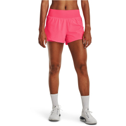 UNDER ARMOUR Flex Woven 2in1 Shorts Damen 683 - pink shock/pink shock S