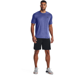 UNDER ARMOUR Tech Vent kurzarm Trainingsshirt Herren 495 - baja blue/black M