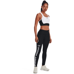 UNDER ARMOUR HeatGear lange Leggings Damen 001 - black/white XS