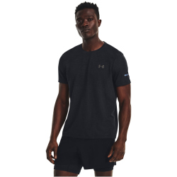 UNDER ARMOUR Seamless Stride kurzarm Laufshirt Herren 001 - black/reflective L