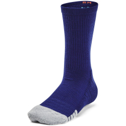 3er Pack UNDER ARMOUR HeatGear halbhohe Socken Kinder 468 - sonar blue/white/halo gray XS (27.5-31)