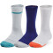 3er Pack UNDER ARMOUR HeatGear halbhohe Socken Kinder 468 - sonar blue/white/halo gray XS (30-34)