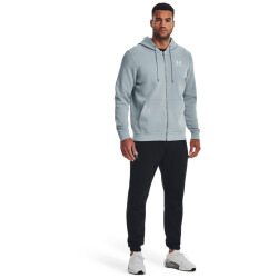 UNDER ARMOUR Essential Fleece Kapuzenjacke Herren 465 - harbor blue/white XL