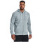 UNDER ARMOUR Essential Fleece Kapuzenjacke Herren 465 - harbor blue/white XL