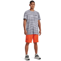 UNDER ARMOUR Seamless Wave kurzarm Trainingsshirt Herren 011 - mod gray/black S