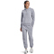 UNDER ARMOUR Essential Fleece Jogginghose Damen 011 - mod gray light heather/white XS
