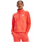 UNDER ARMOUR Rival Fleece mit 1/2-Zip Sweatshirt Damen 877 - after burn/white S