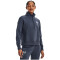 UNDER ARMOUR Rival Fleece mit 1/2-Zip Sweatshirt Damen 044 - downpour gray/white/white XL