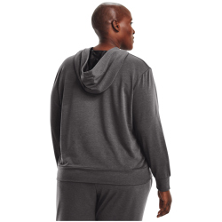 UNDER ARMOUR Rival Terry Hoodie Damen 010 - jet gray/mod...