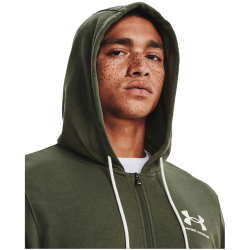 UNDER ARMOUR Rival Terry Sweatjacke Herren 390 - marine od green/onyx white S