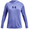 UNDER ARMOUR Tech Graphic Hoodie Mädchen 495 - baja blue/nebula purple/sonar blue L (149-160 cm)