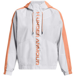 UNDER ARMOUR Rush Woven Jacke Damen 101 - white/mellow...