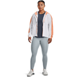UNDER ARMOUR Rush Woven Jacke Damen 101 - white/mellow orange XS