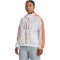 UNDER ARMOUR Rush Woven Jacke Damen 101 - white/mellow orange XS