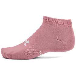 3er Pack UNDER ARMOUR Essential Sneakersocken 697 - pink elixir/white/halo gray L (42-47.5)