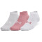 3er Pack UNDER ARMOUR Essential Sneakersocken 697 - pink elixir/white/halo gray L (42-47)