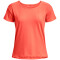 UNDER ARMOUR Rush Energy Core kurzarm Trainingsshirt Damen 877 - after burn/orange tropic S