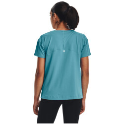 UNDER ARMOUR Rush Energy Core kurzarm Trainingsshirt Damen 433 - glacier blue/white S