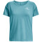 UNDER ARMOUR Rush Energy Core kurzarm Trainingsshirt Damen 433 - glacier blue/white S