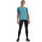 UNDER ARMOUR Rush Energy Core kurzarm Trainingsshirt Damen 433 - glacier blue/white S