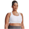 UNDER ARMOUR Crossback Mid Sport-BH Damen 100 - white/white/halo gray 1X