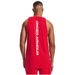 UNDER ARMOUR Baseline Baumwoll Tanktop Herren 600 - red/white/white XS
