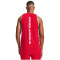 UNDER ARMOUR Baseline Baumwoll Tanktop Herren 600 - red/white/white XS