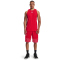 UNDER ARMOUR Baseline Baumwoll Tanktop Herren 600 - red/white/white S
