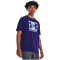UNDER ARMOUR ABC Camouflage Boxed Logo kurzarm Trainingsshirt Herren 468 - sonar blue/sonar blue M