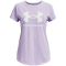 UNDER ARMOUR Sportstyle Logo kurzarm Trainingsshirt M&auml;dchen 515 - nebula purple/white L (149-160 cm)