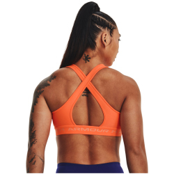 UNDER ARMOUR Armour Mid Crossback Sport-BH Damen 866 - orange blast/mellow orange S