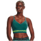 UNDER ARMOUR Seamless Low Long Sport-BH Damen 722 - coastal teal/lime surge S