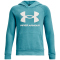 UNDER ARMOUR Rival Fleece Big Logo Hoodie Jungen 433 - glacier blue/onyx white S (127-137 cm)