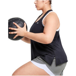 UNDER ARMOUR Knockout Tanktop Damen 001 - black/black/white 1X