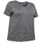 UNDER ARMOUR Tech Twist kurzarm Trainingsshirt Damen 001 - black/metallic silver 1X