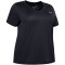 UNDER ARMOUR Tech Twist kurzarm Trainingsshirt Damen 002 - black/metallic silver 1X