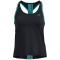 UNDER ARMOUR Knockout Tanktop Damen 003 - black/lime surge/coastal teal M